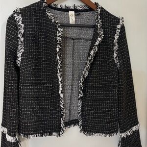 RD Style Monochrome Textured Blazer
